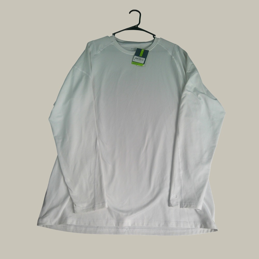 DSG Men's Cold Weather Compression Crew Neck Top White 2XL NWT Heavy Duty